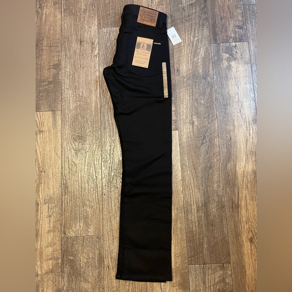 Volcom Vorta Slim Straight fit Black denim size 28 x 32